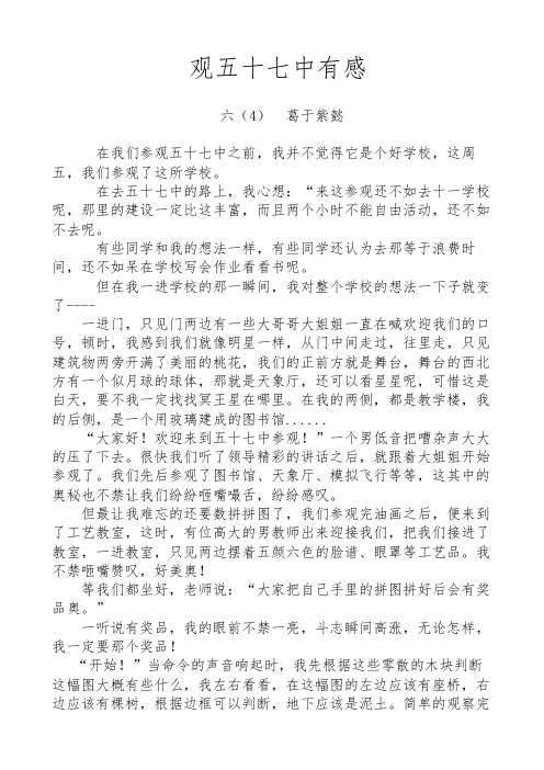 观五十七中有感 (1)