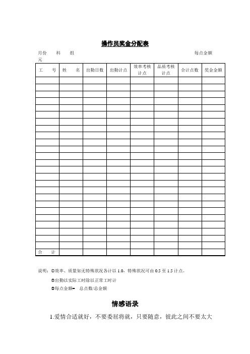 操作员奖金分配表.doc