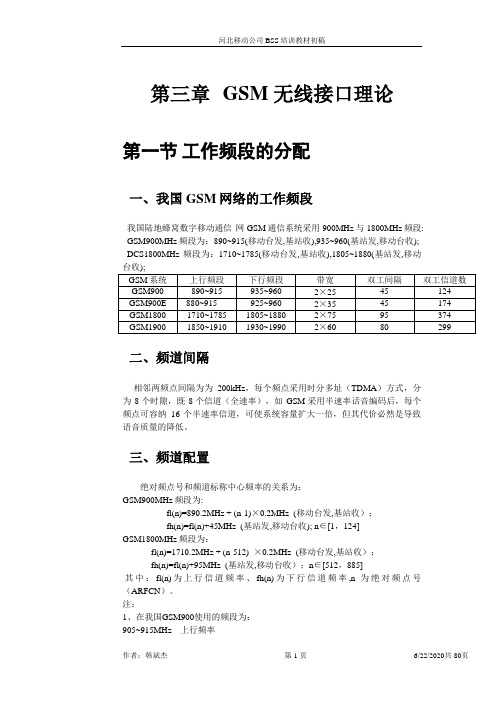 GSM 无线接口理论