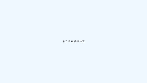 第三章 磁共振物理 PPT