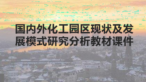 国内外化工园区现状及发展模式研究分析教材课件