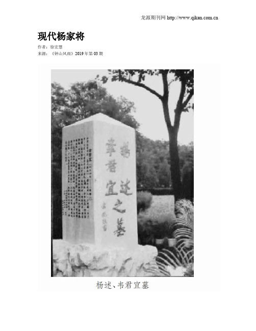 现代杨家将