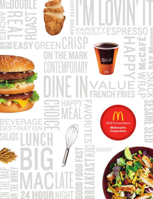 McDonald’s Full 2008 Annual Report  2008年麦当劳年报