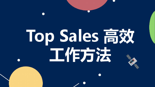Top Sales 高效工作方法