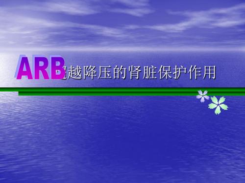 ARB超越降压的肾脏保护作用 (2)ppt课件
