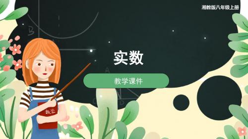 湘教版八年级数学上册 第3章 实数3.3 实数教学课件(共31张PPT)