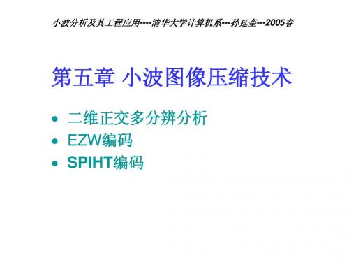 第5章小波图像压缩技术