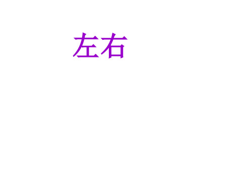 人教新课标(秋)一年级数学上册《左右》精品课件.ppt