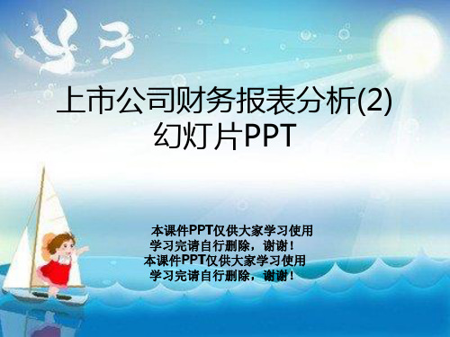 上市公司财务报表分析(2)幻灯片PPT
