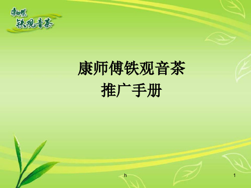 康师傅铁观音茶品牌推广手册
