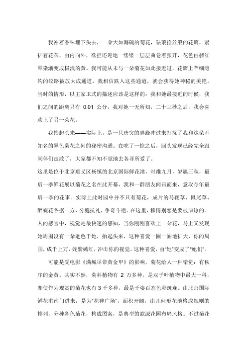 北京顺义国际鲜花港鲜花港游后感