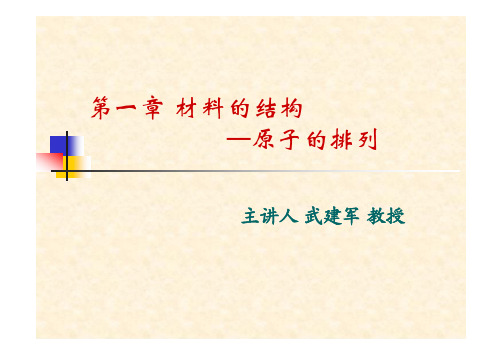 河北工业大学材料学院材料科学基础考研专业课 1 材料结构11