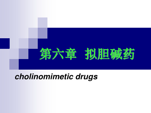 第六章 拟胆碱药