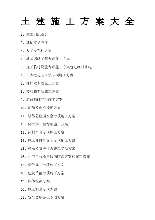 中建三局土建施工方案