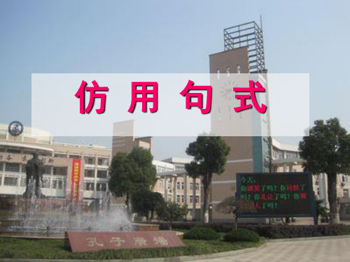 高考语文-仿写专题 复习课件