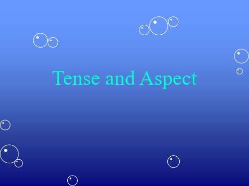 tenses and aspect