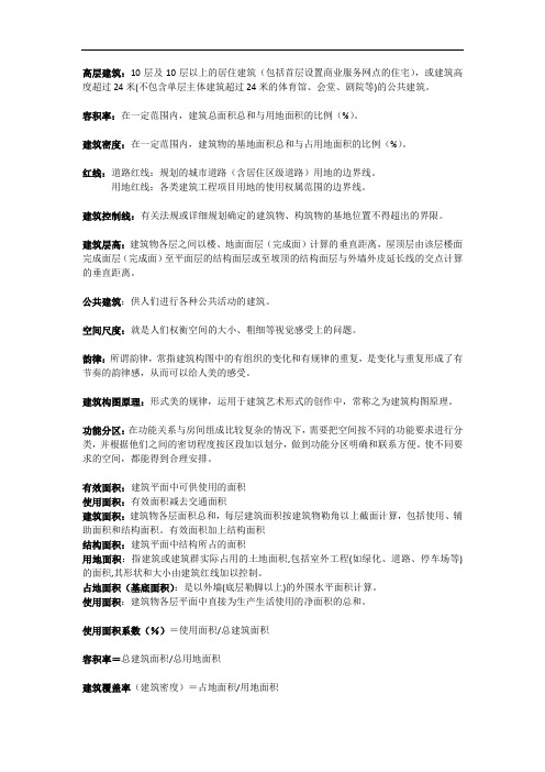 公共建筑名词解释