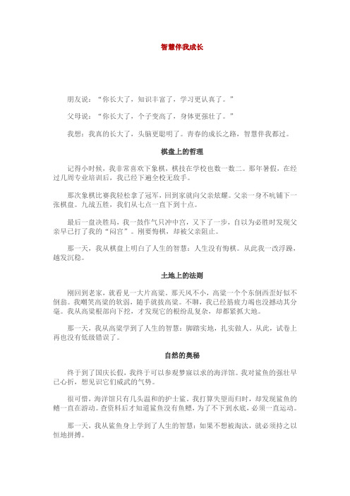 智慧伴我成长