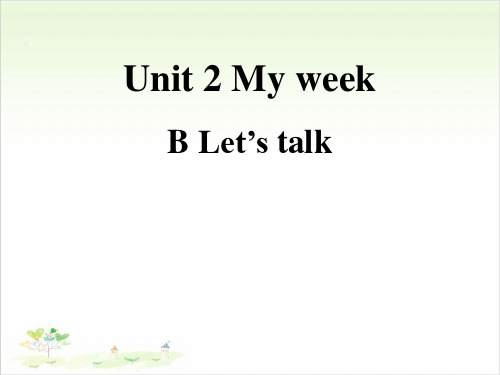 五年级英语公开课-Unit 2 B Let’s talk 人教PEP课件下载