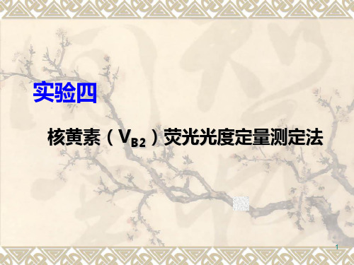 核黄素的测定