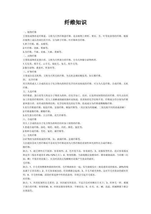 纤维知识