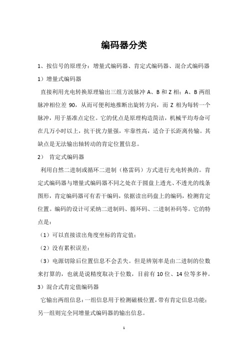 编码器分类 