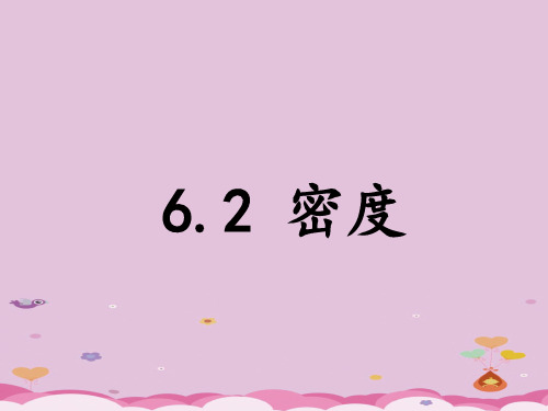 6.2 密度     优质课件