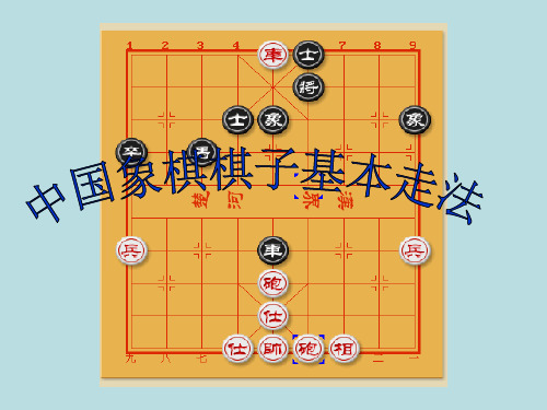 中国象棋棋子基本走法(适合教学用)复习进程