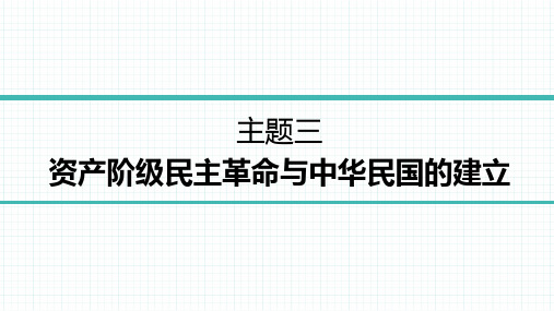 2023版中考历史总复习之3-中国近代史主题三资产阶级民主革命与中华民国的建立