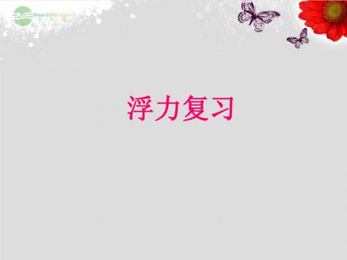 浮力中考复习
