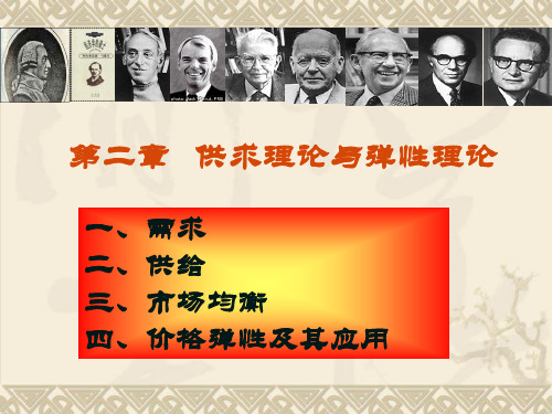 第二章供求理论与弹性理论