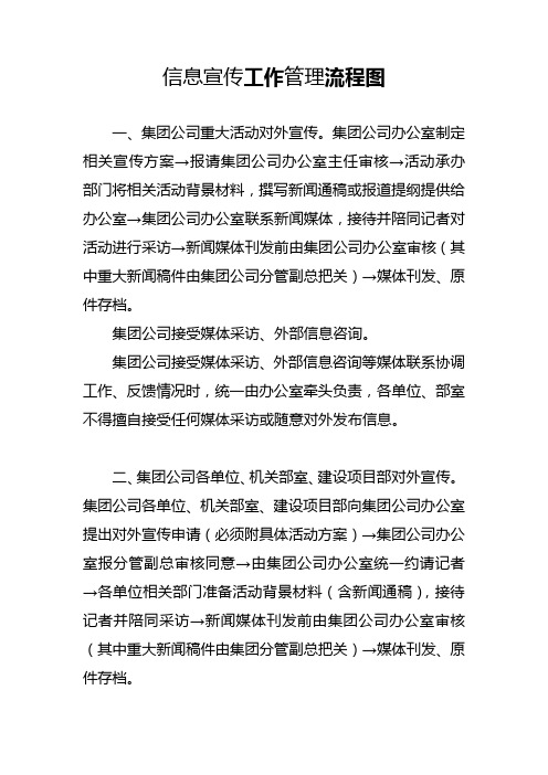 信息宣传工作管理流程图