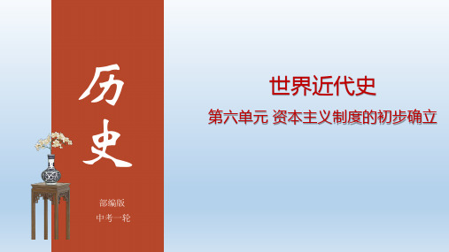 2020年部编版中考复习九上资本主义制度的初步确立