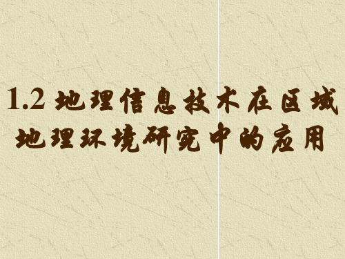 12地理信息技术在区域地理环境研究中的应用.pptx