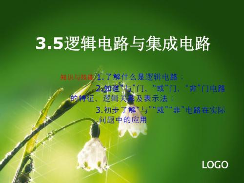 逻辑电路与集成电路