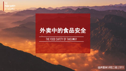 外卖中的食品安全ppt课件