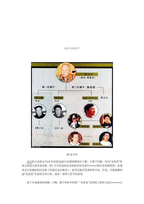 成龙父亲陈志平