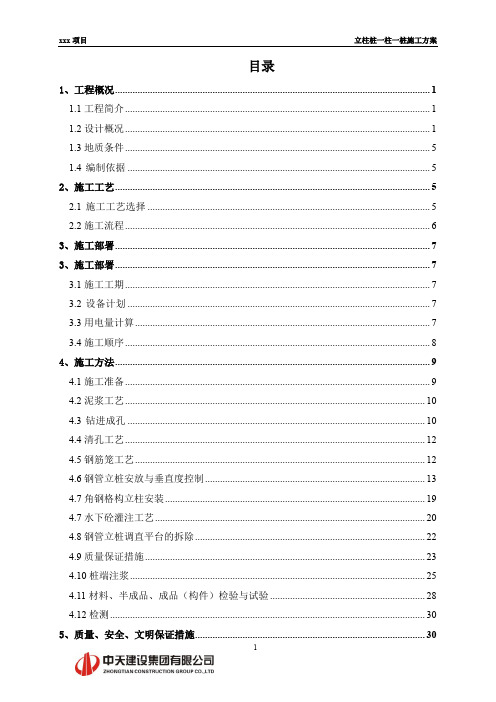 立柱桩一柱一桩方案(1)