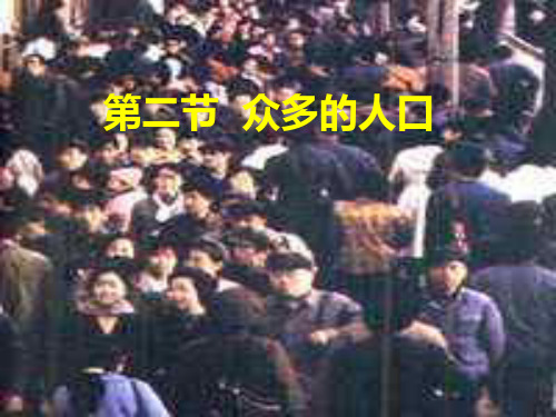 众多的人口PPT课件
