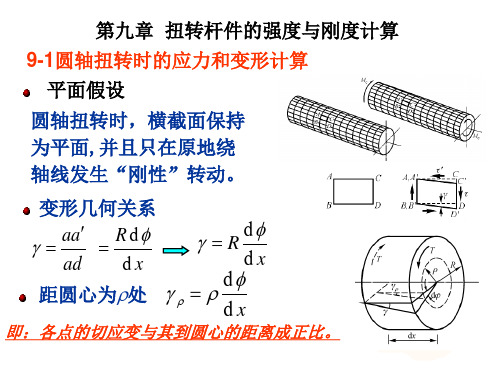 第九章扭转杆件的强度与刚度计算