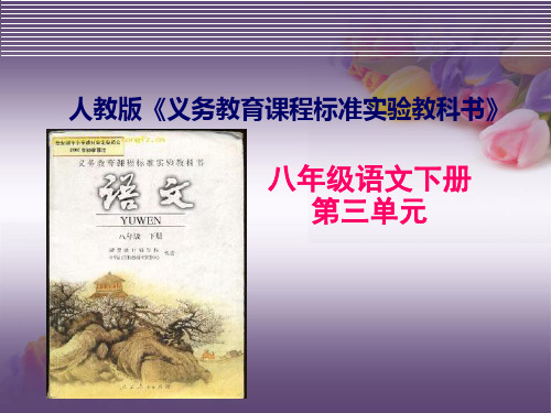 人教版八年级下册第三单元三说.ppt