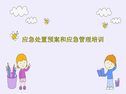应急处置预案和应急管理培训28页PPT