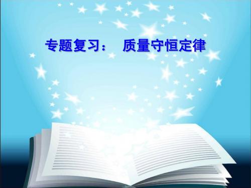 质量守恒定律专题复习河南区