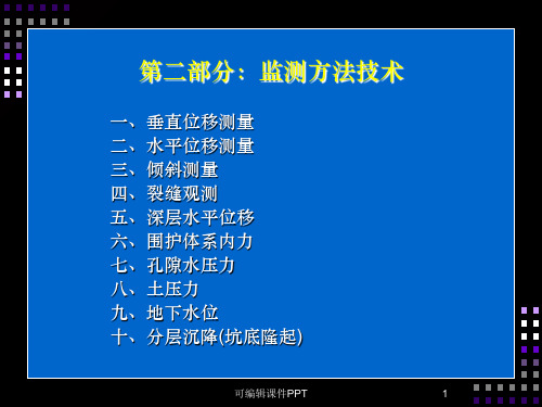 基坑监测方法技术ppt课件