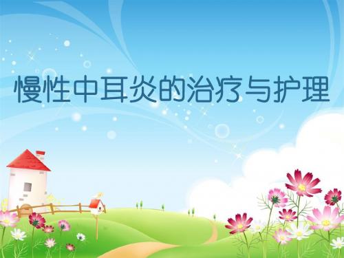 慢性中耳炎的护理PPT课件