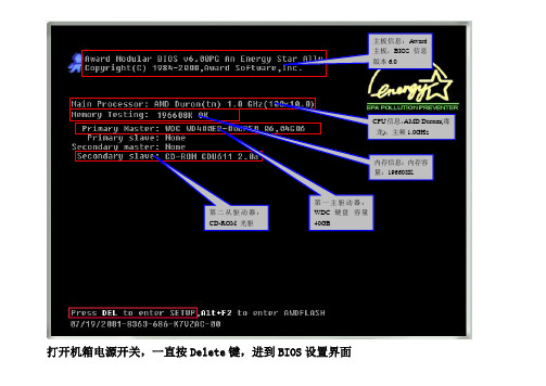 BIOS 设置-图解对译-详细说明