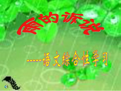 九年级雨的诉说课件