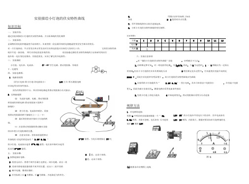 描绘小灯泡的伏安特性曲线