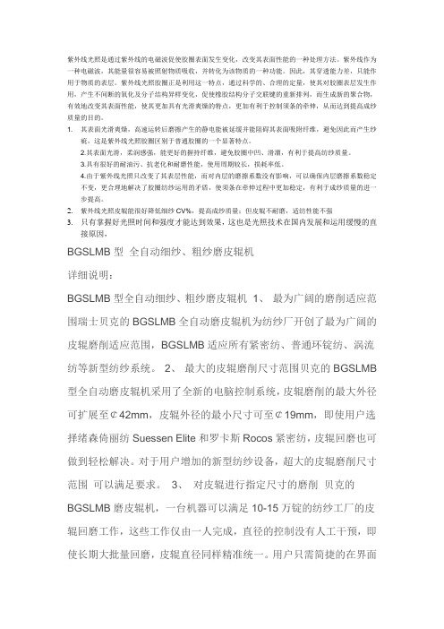 BGSLMB型 全自动细纱、粗纱磨皮辊机