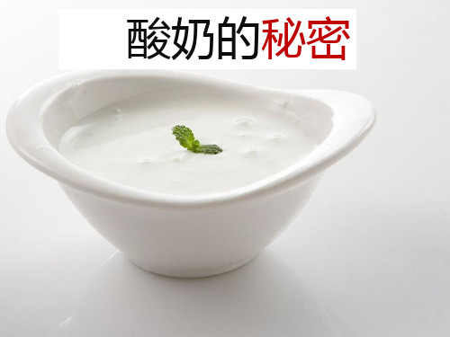 粤教版科学《酸奶的秘密》PPT名师课件1